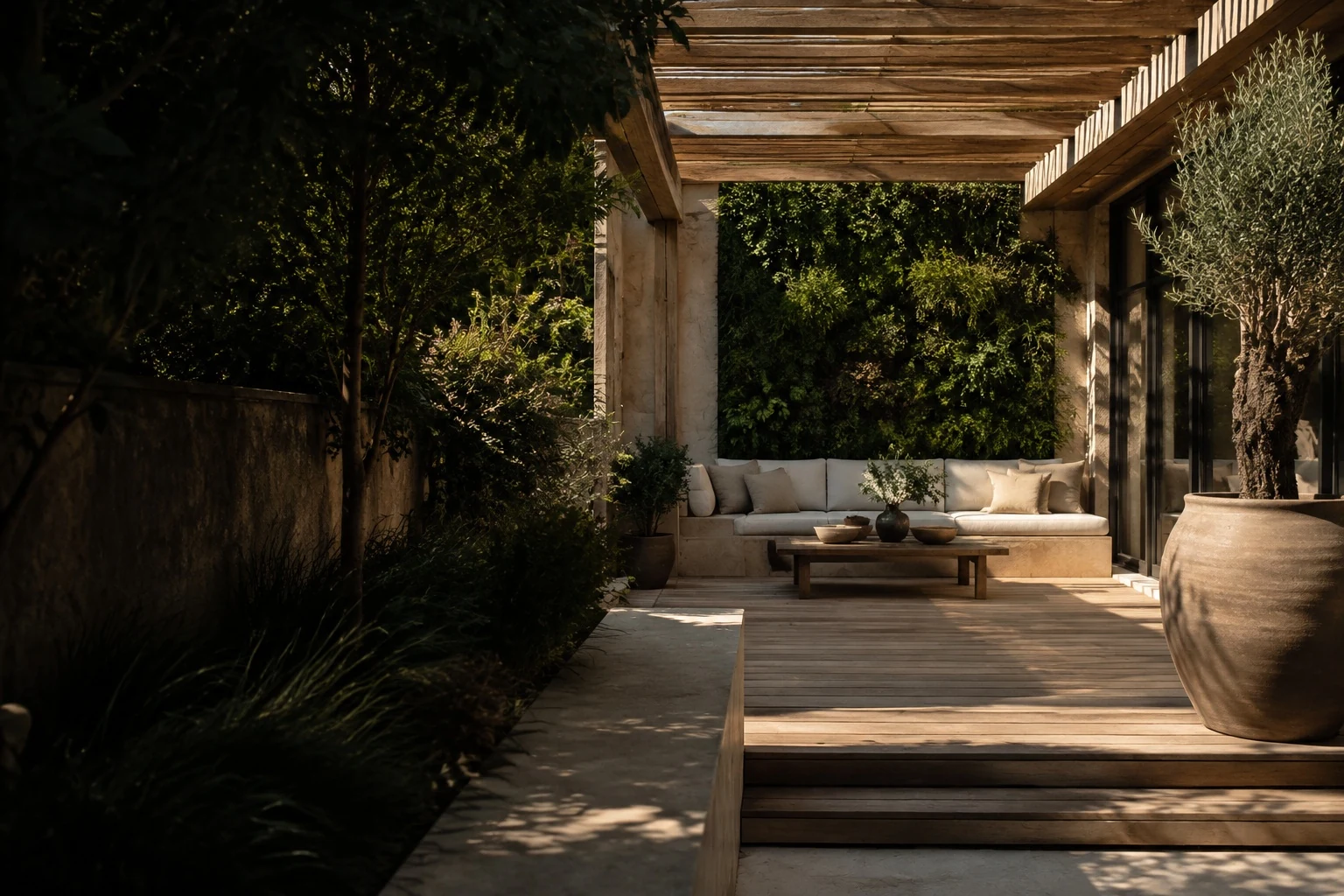 Terraza ajardinada